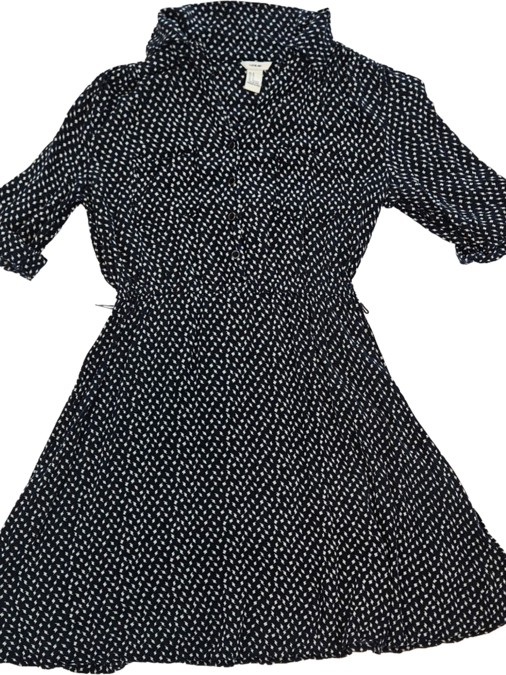 I Love H81 Black & White Printed Shirt Dress – Size M